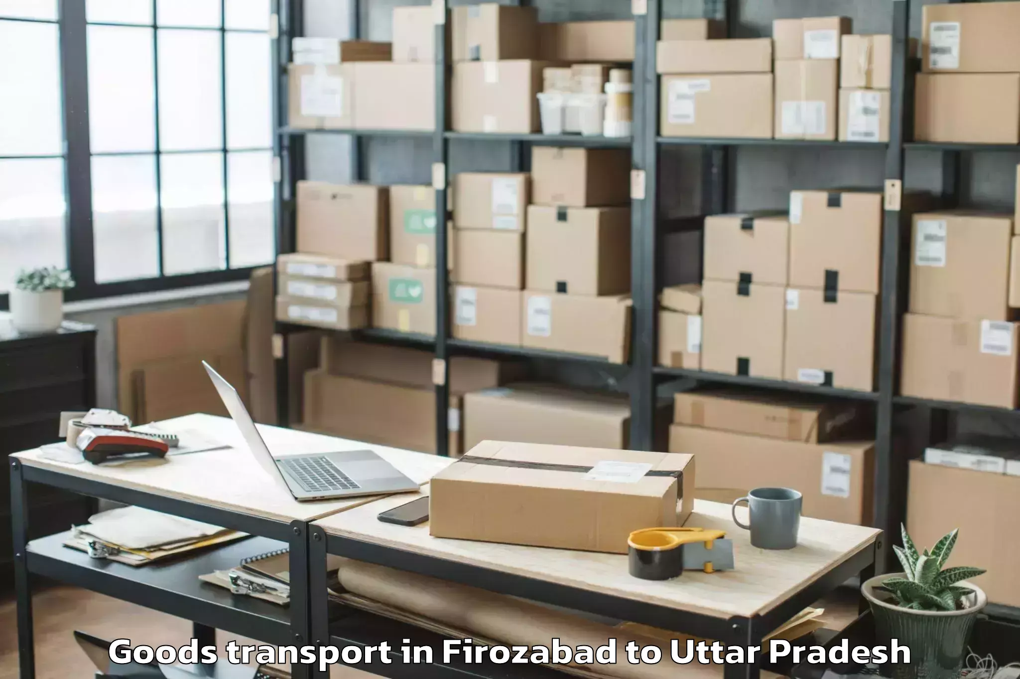 Quality Firozabad to Lawar Khas Goods Transport